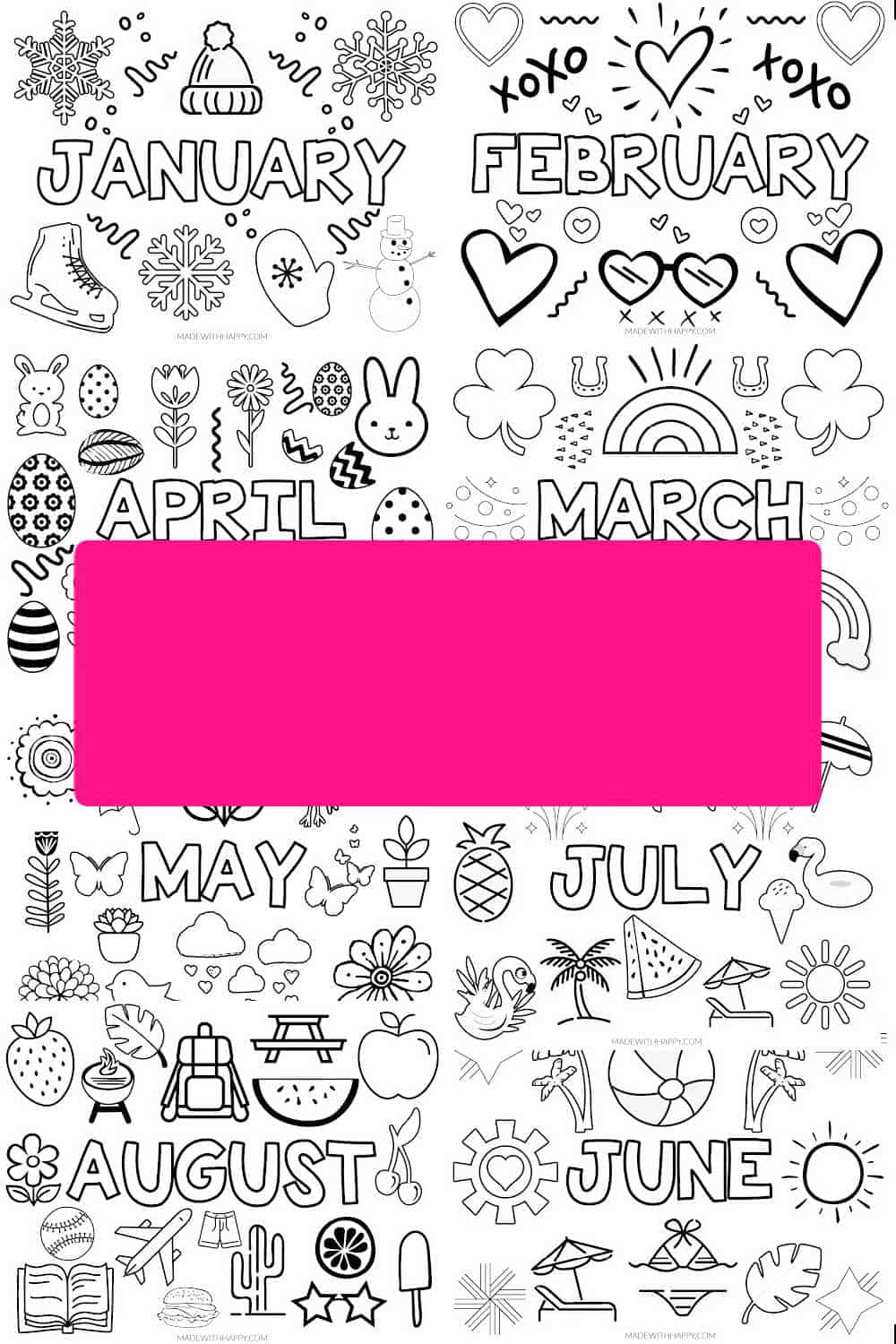 Month Of May Coloring Pages