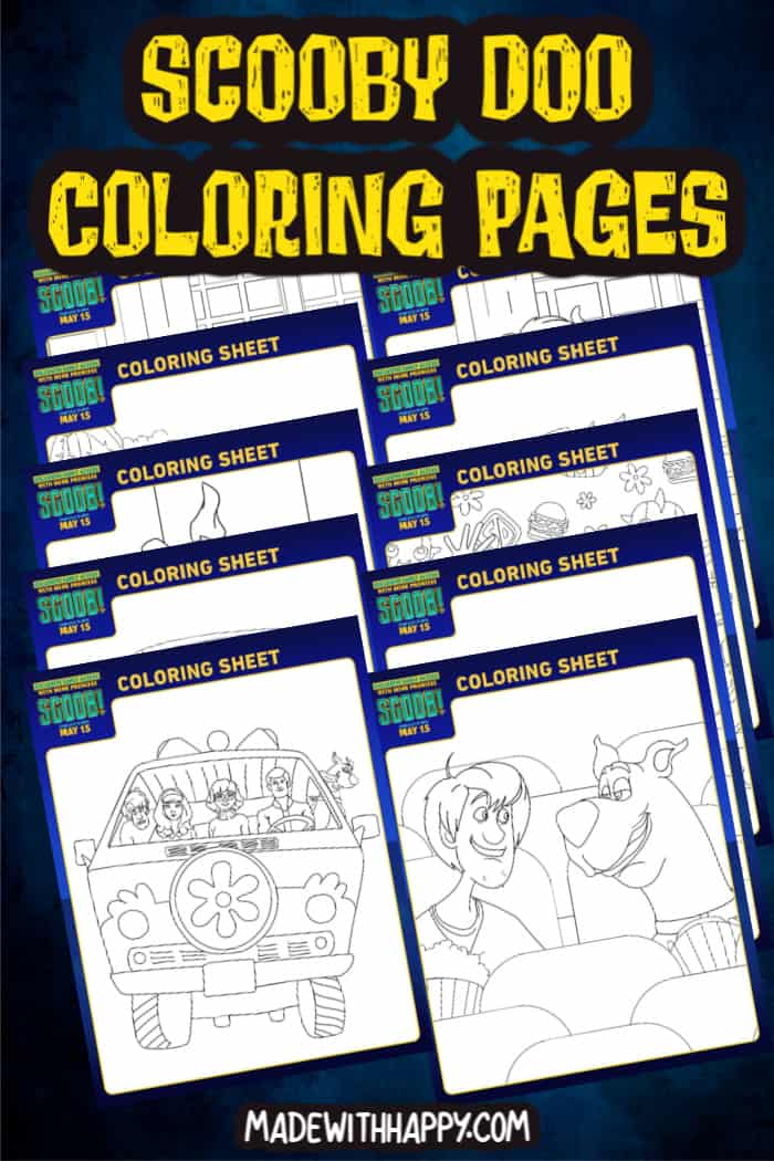 Scooby Doo Valentines Coloring Pages
