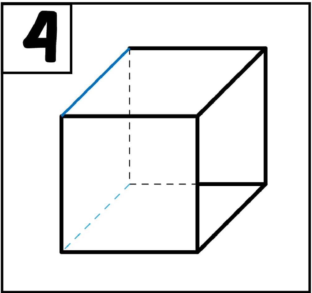 How To Draw A Cube Step By Step
