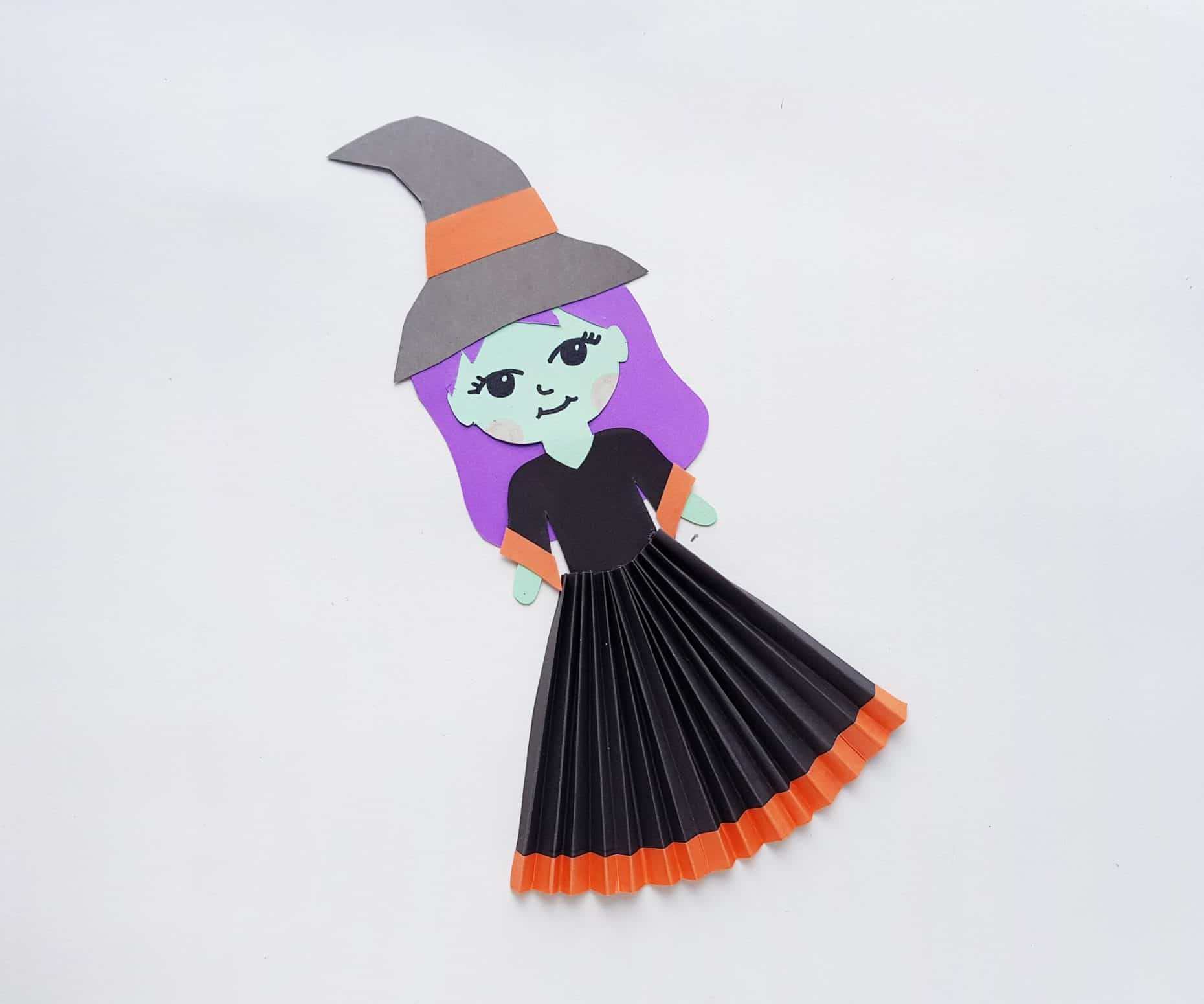 Witch Craft For Kids Paper Craft Made with HAPPY