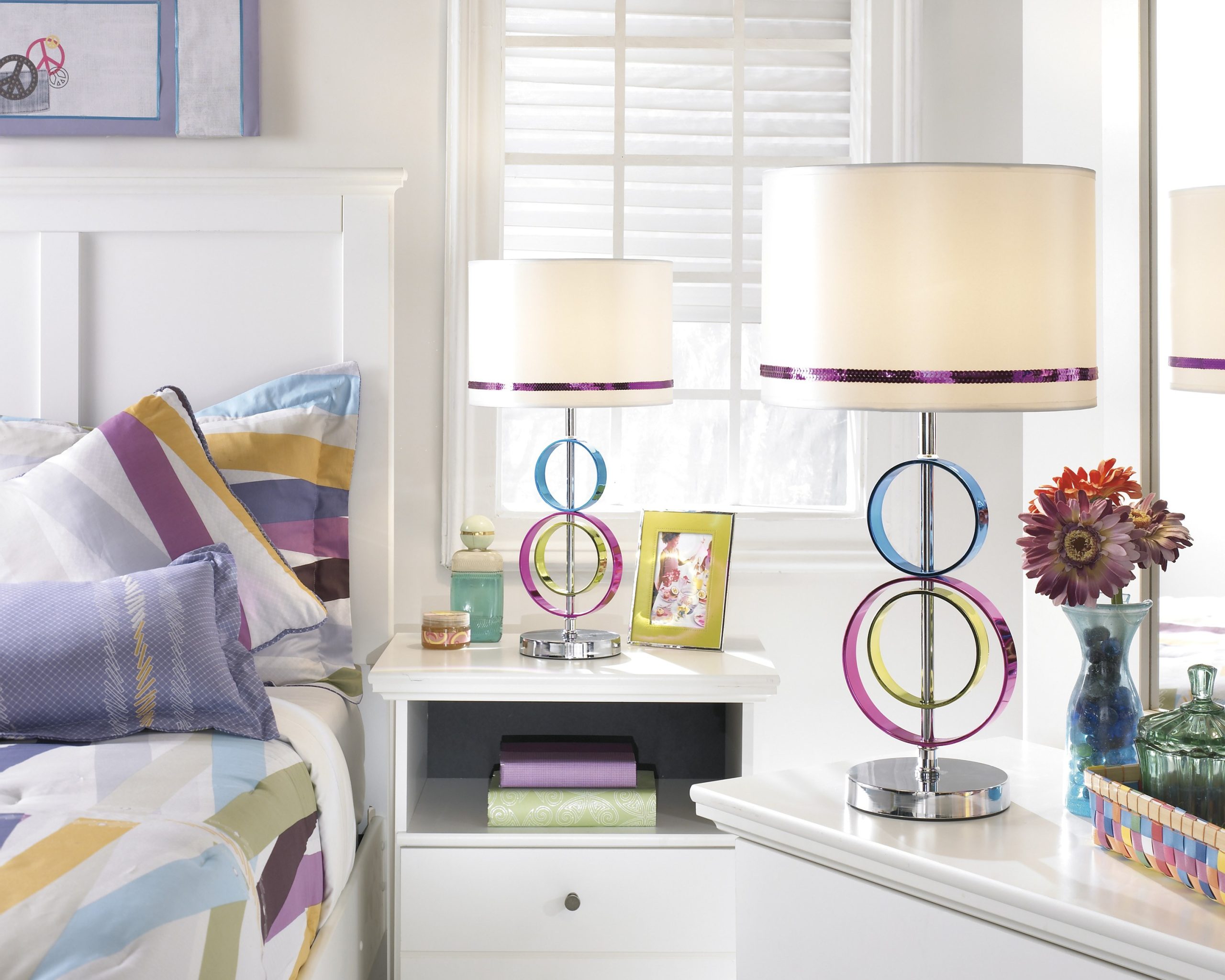 Signature Design by Ashley Rianna MultiColor Table Lamp Madison Seating