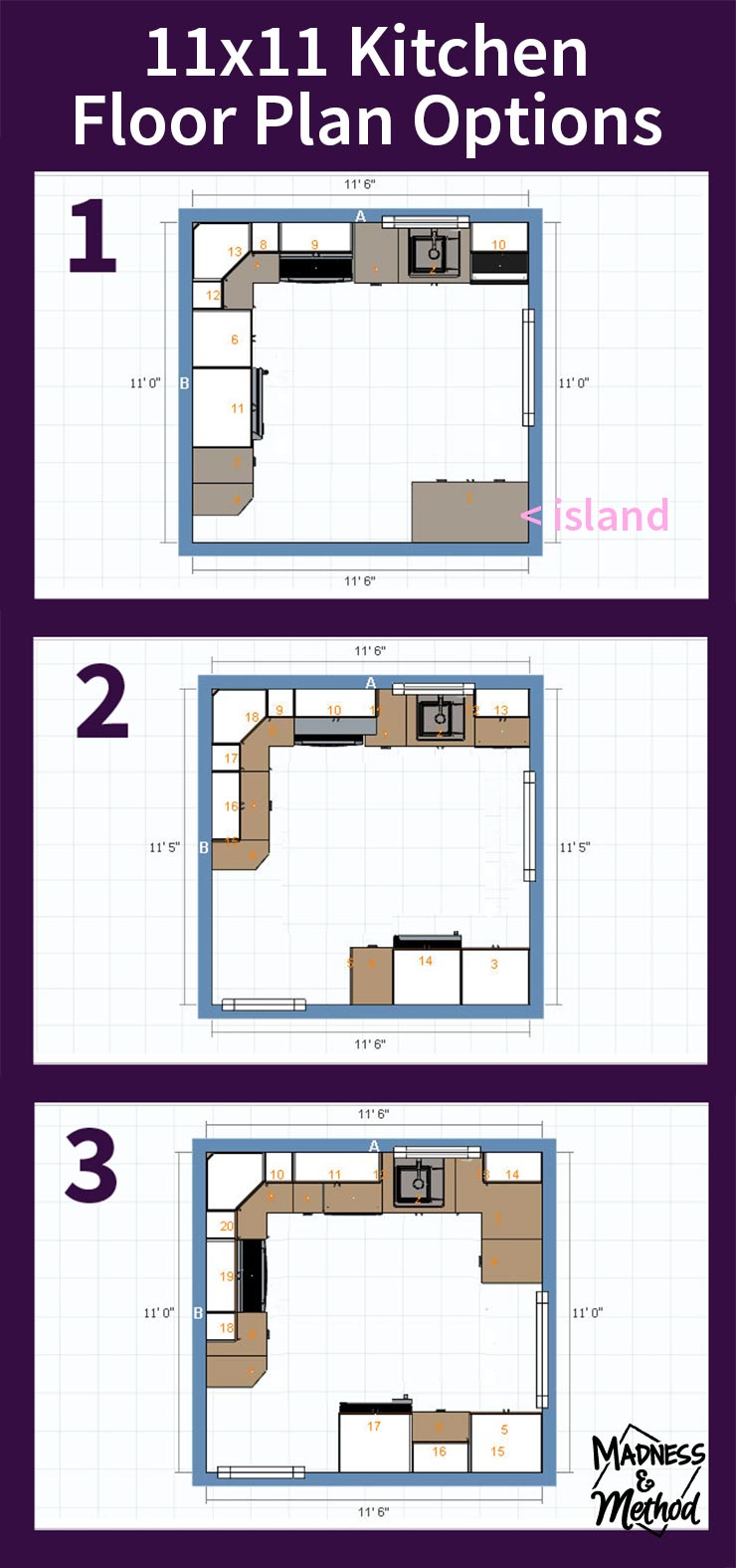 11 X 11 Kitchen Floor Plans floorplans.click