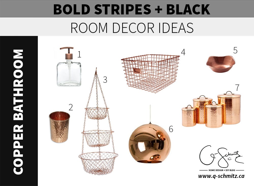 Copper bathroom accessories Madness & Method