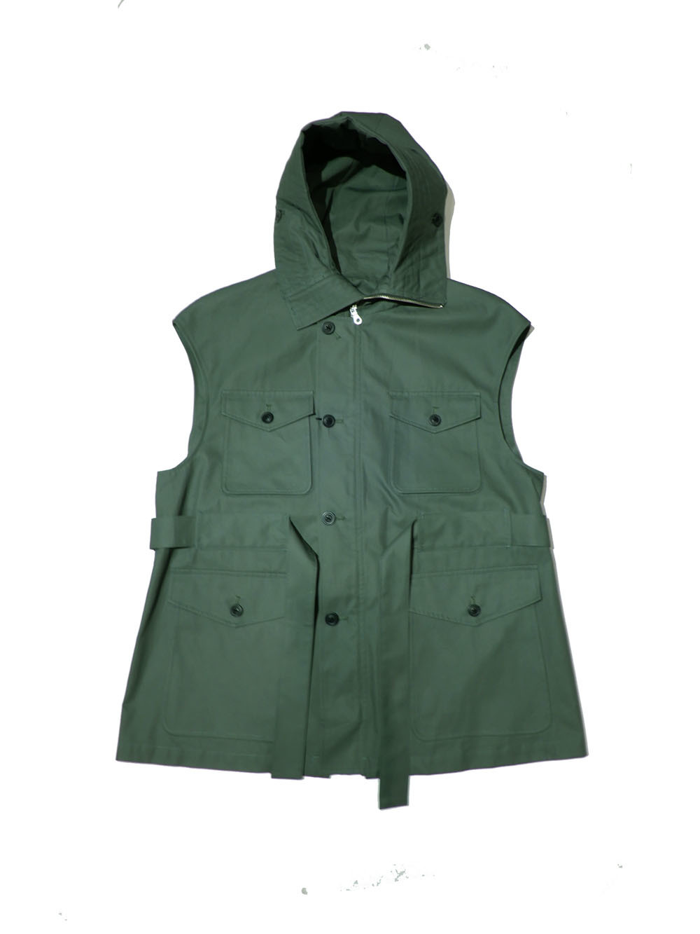 URU / COTTON ZIP UP VEST