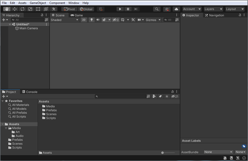 Unity Interface Tutorial
