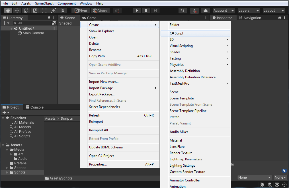 Unity Interface Tutorial
