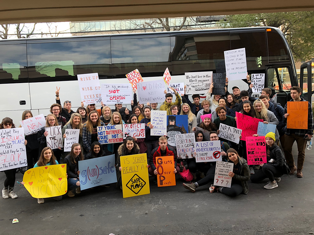 Students from Bloomington High Schools Attend March for Our Lives