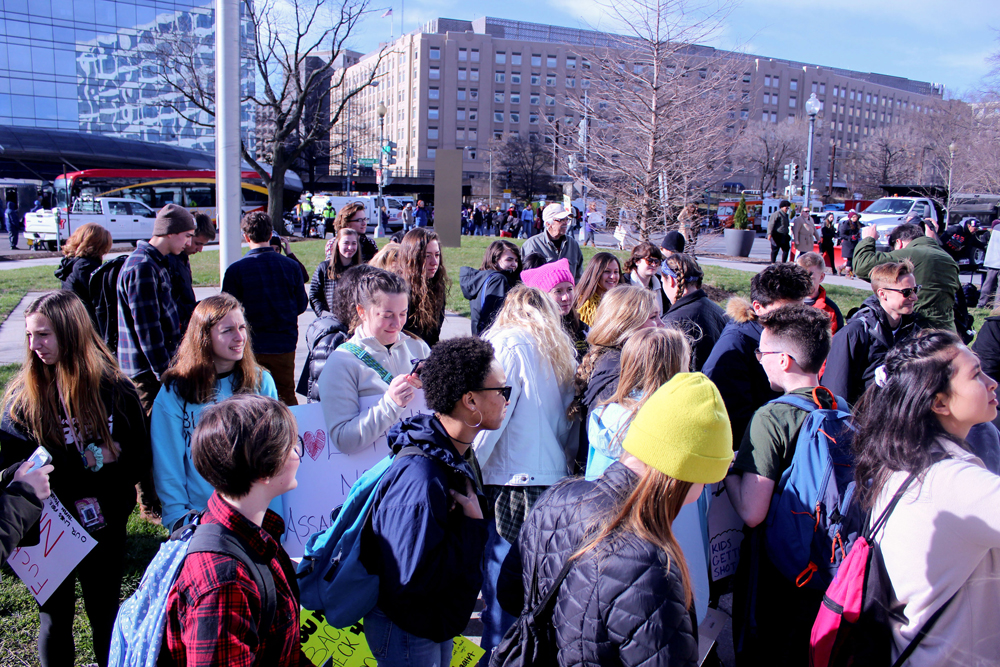 Students from Bloomington High Schools Attend March for Our Lives