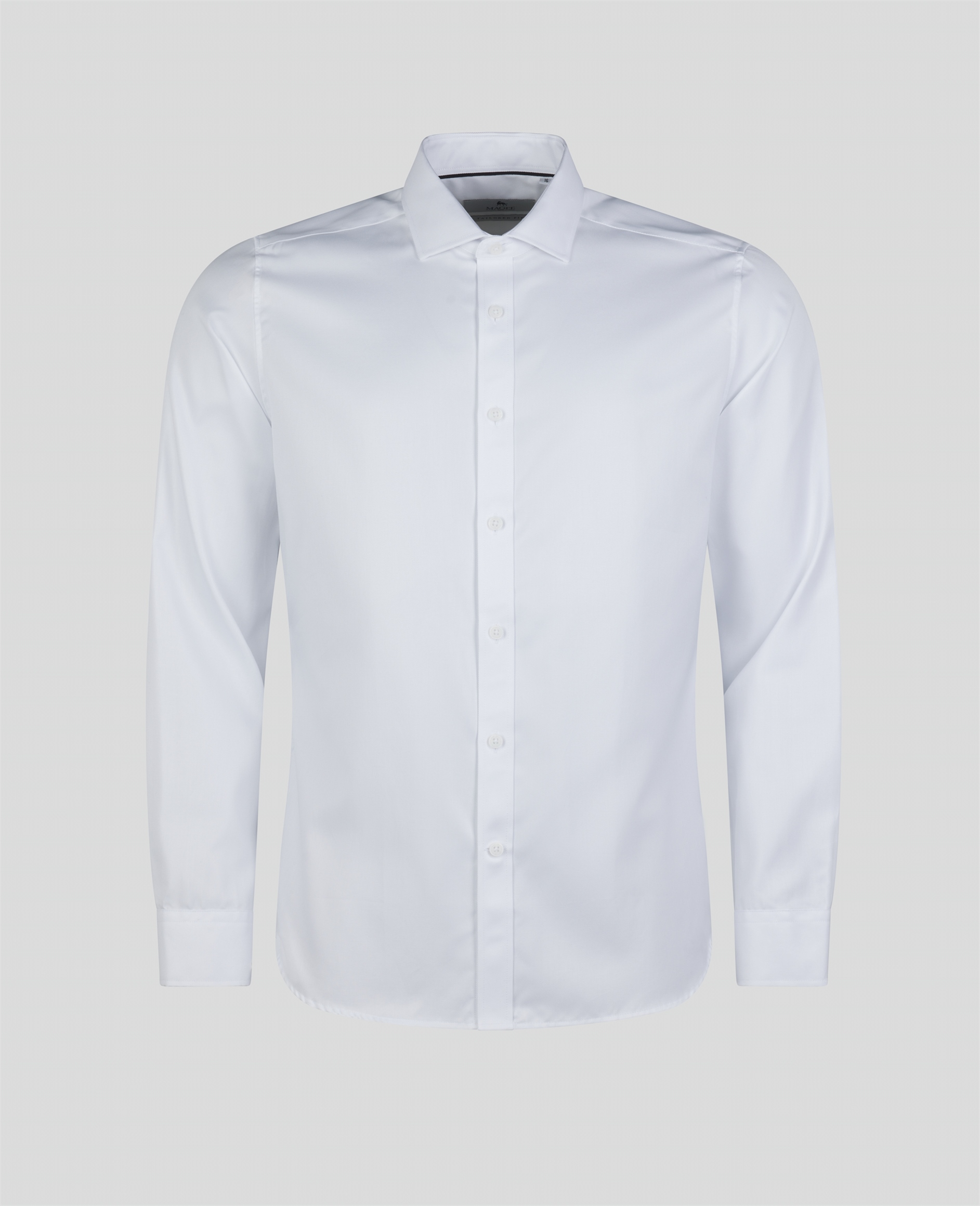 Double Cuff Formal Classic Fit Shirt in White Men's Shirts Magee