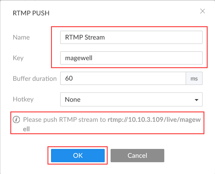 Using the Builtin RTMP Server in Magewell Pro Convert Decoders for