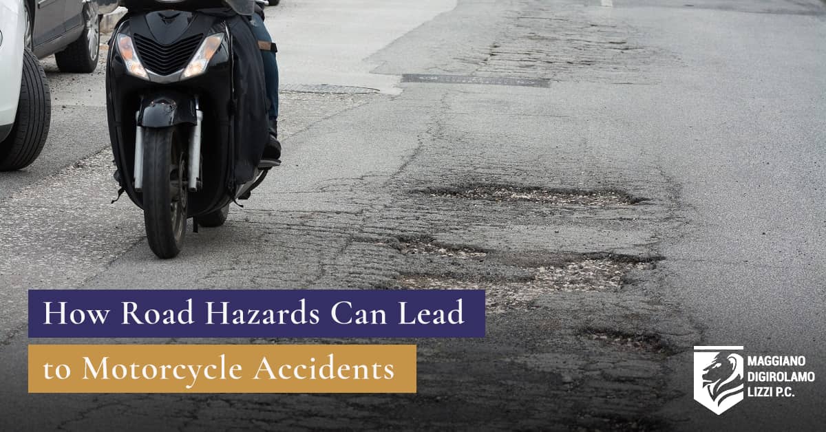 Types of Road Hazards That Cause Motorcycle Accidents NJ