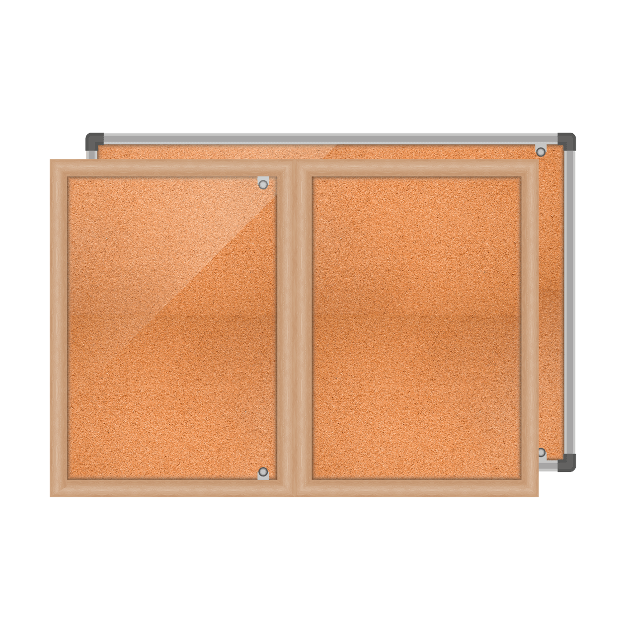 Lockable Cork Notice Boards UK Manufactured Magiboards