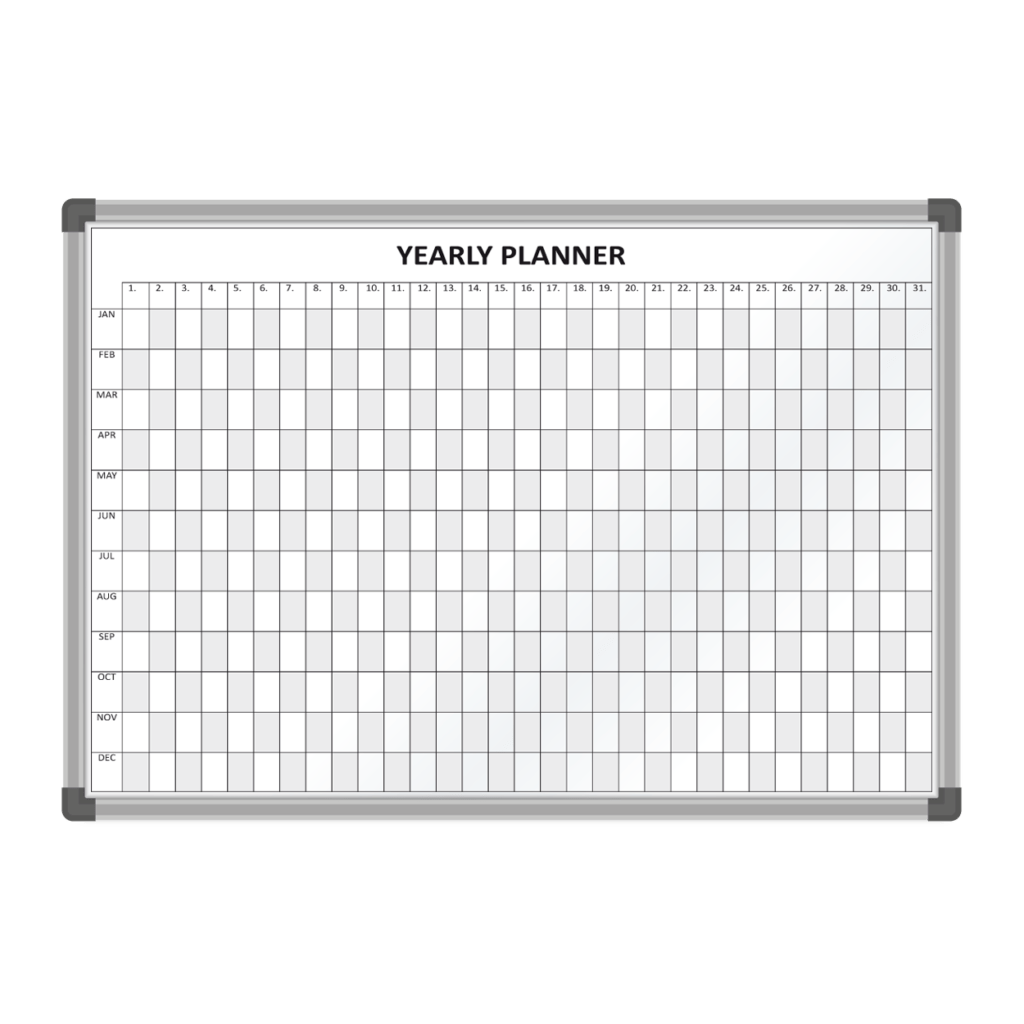 Yearly Planner Whiteboard Printed Whiteboard Magiboards