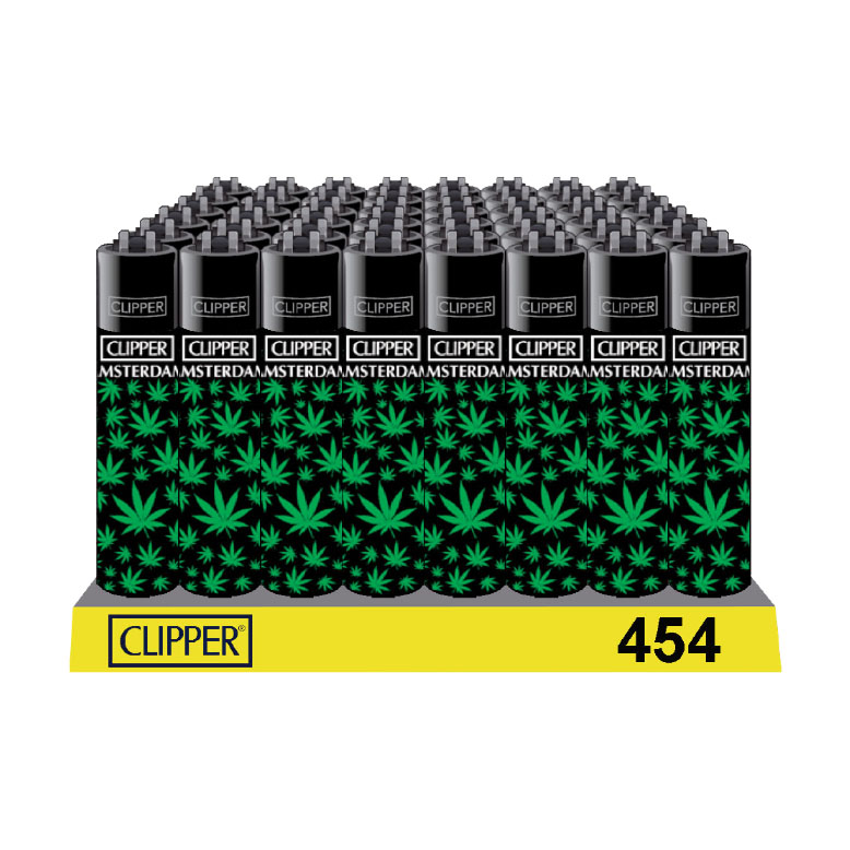 454 Amsterdam Leaves 20 CLIPPER® Lighters Classic Large x48pcs Magic