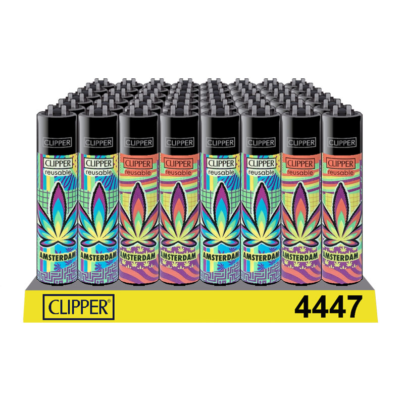 447 Amsterdam Canal CLIPPER® Lighters Classic Large x48pcs Magic Leaf