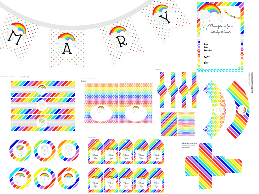 Rainbow Printable - Magical Printable