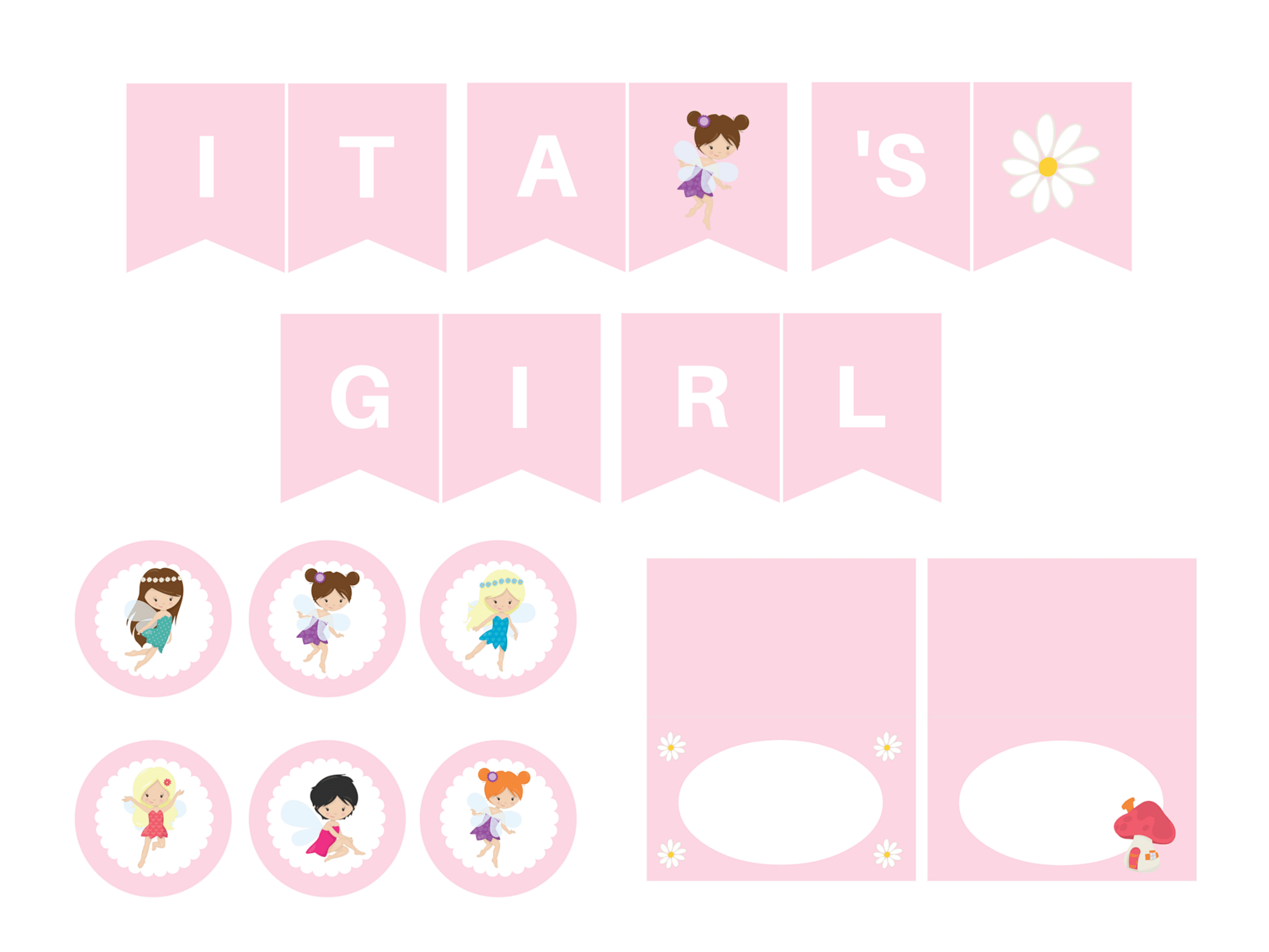 Pink Fairy Printable Magical Printable