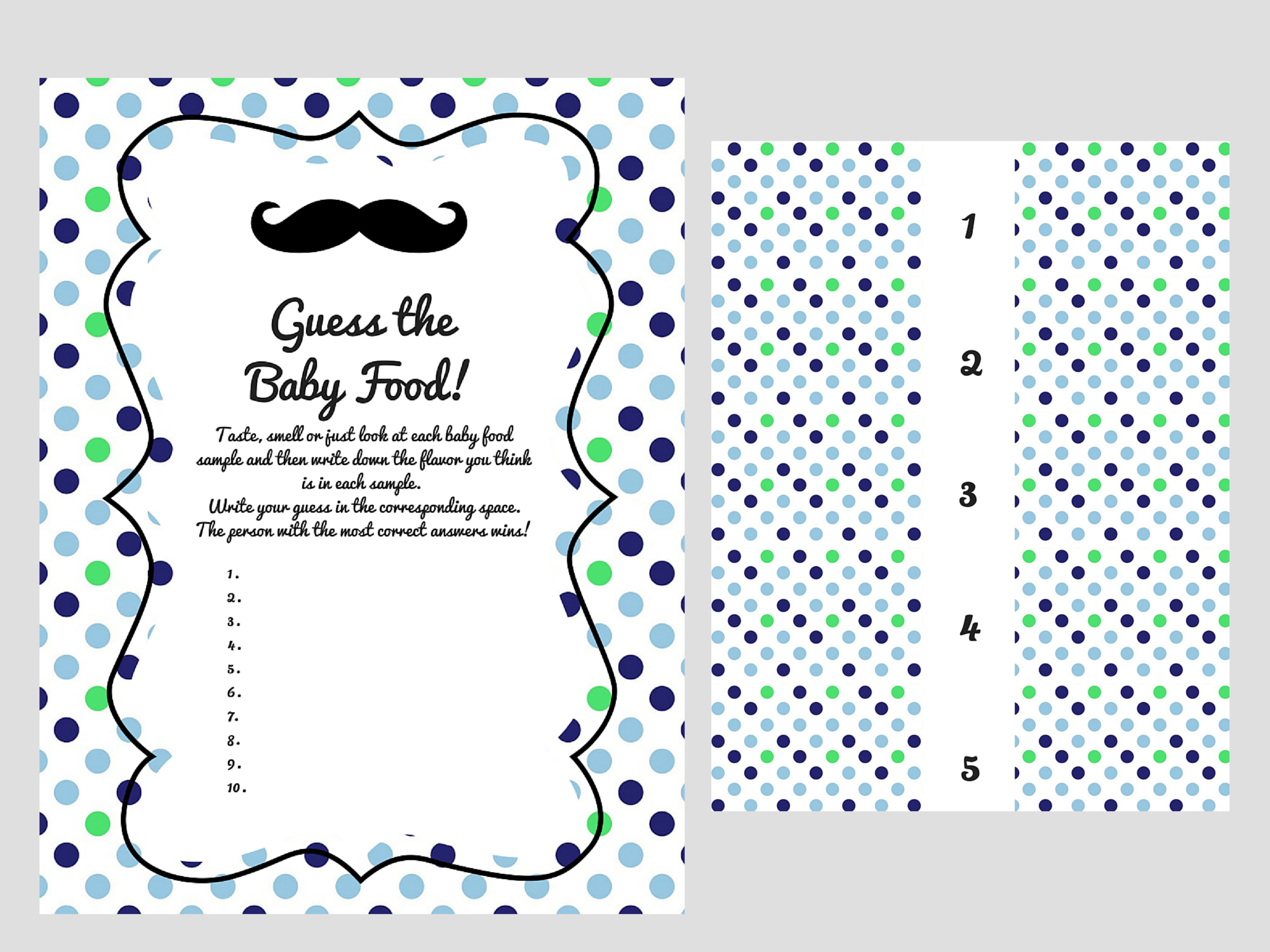 Little Man Baby Shower Games DIY "Little Man" Baby Shower