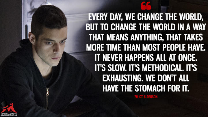 Elliot Alderson Quotes MagicalQuote