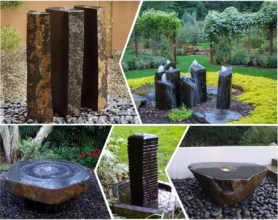 Wholesale Basalt water fountain column factory and manufacturers