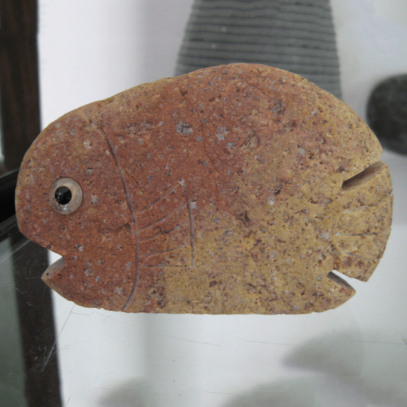 Wholesale Fujian stone carving fish statue figurine factory and