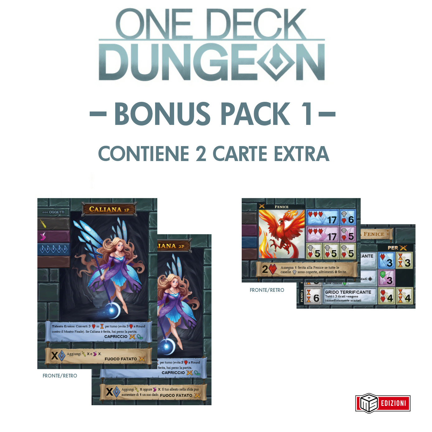 ONE DECK DUNGEON BONUS PACK 1 (CONTIENE 2 CARTE EXTRA)