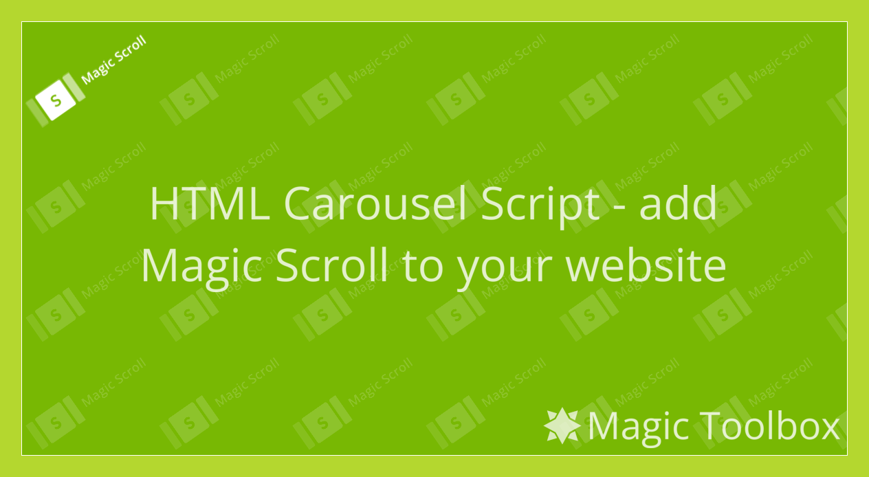 Image scroller integration