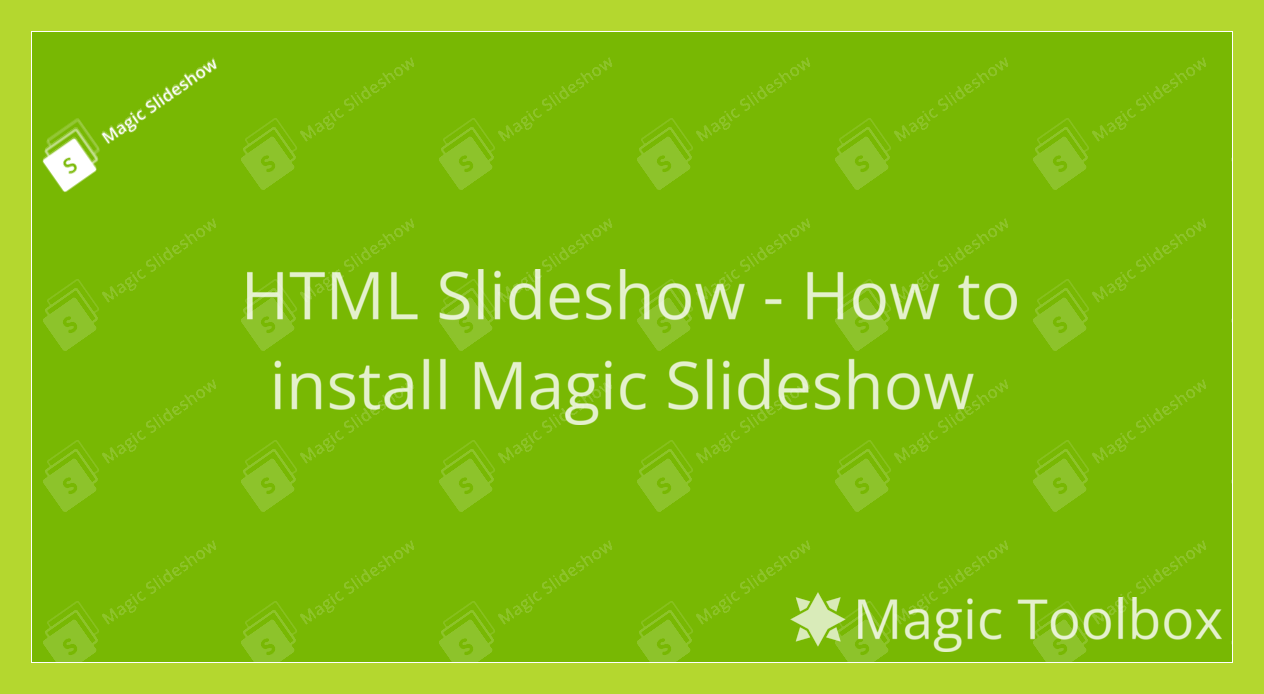JavaScript Slideshow Integration