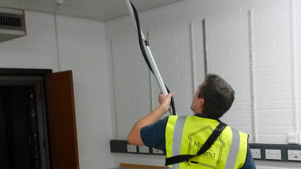 Ceiling tile cleaning Magic Wand Property Cleaning Company