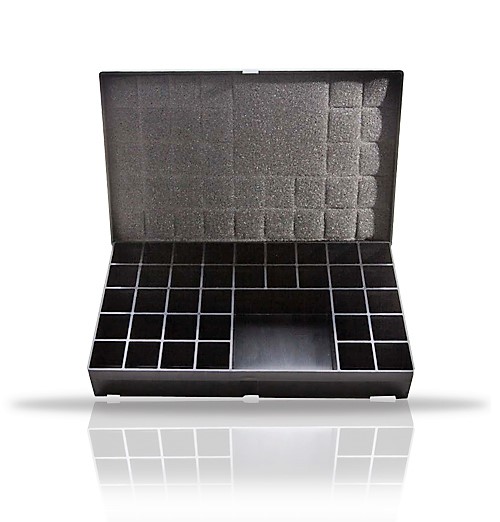 37 Compartment Lead Character Case,Black Magic Xray Markers