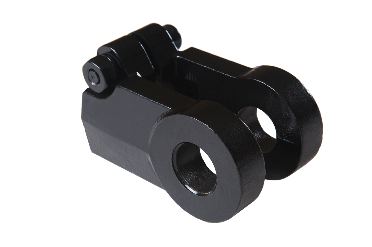 1 pin hole diameter ductile iron clevis 1.2512 UNF threaded for