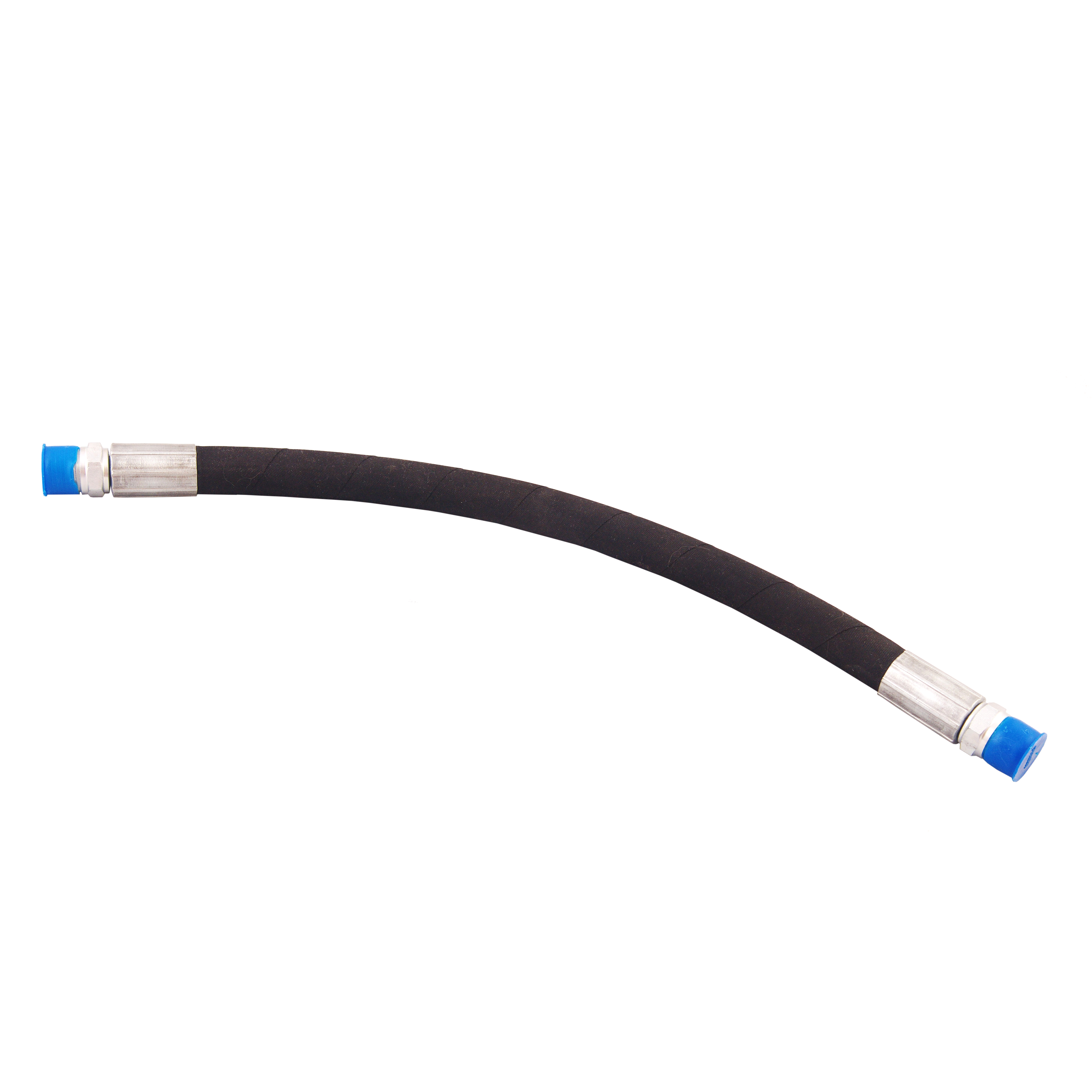 Hydraulic Hose Assembly, 18" x 3/8" NPT, Male Straight Fittings