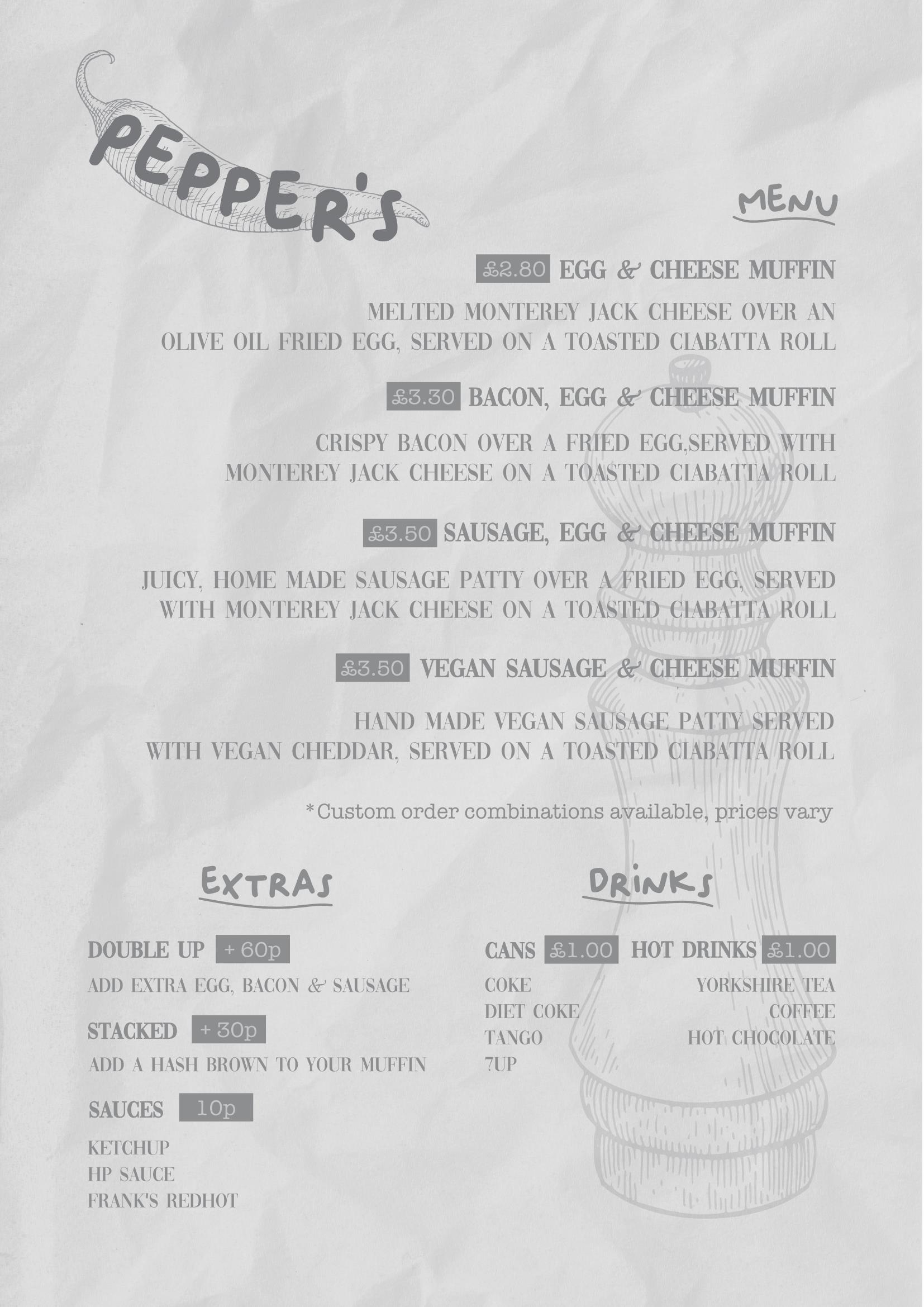 In House Menu Treats From The East Magpie Cottages