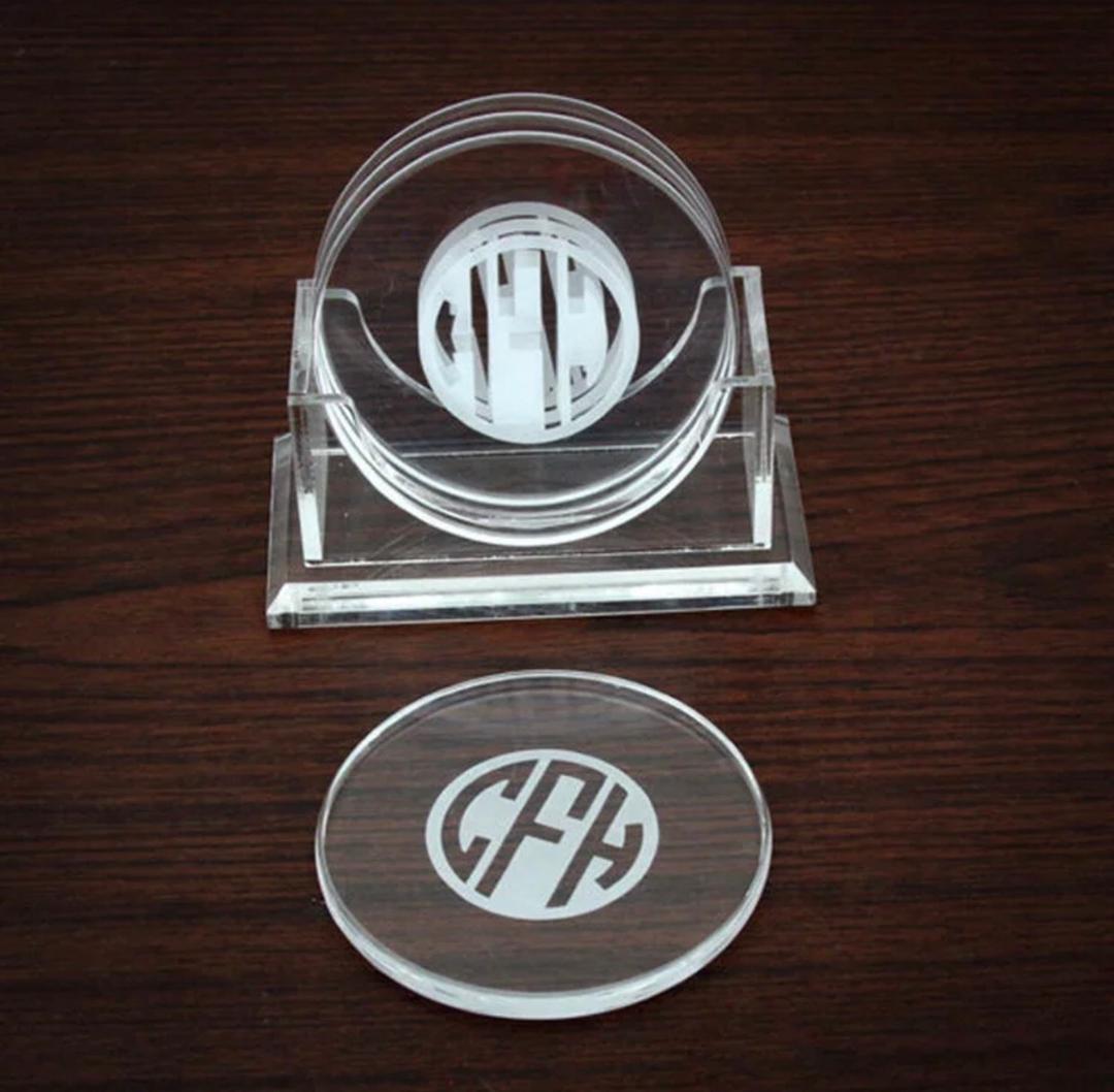Clear Acrylic Coasters MAGS PREMIUM GIFTS SDN BHD