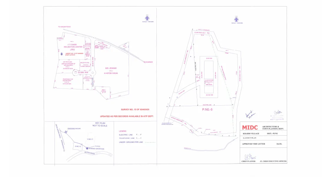 Kharadi Knowledge Park MIDC Land/Plot For Sale, Rates Maha Industry