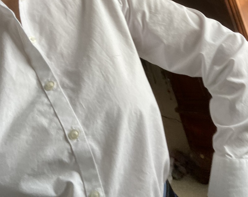 Stop the Gap! Add a gusset to a button down Shirt to prevent gaping
