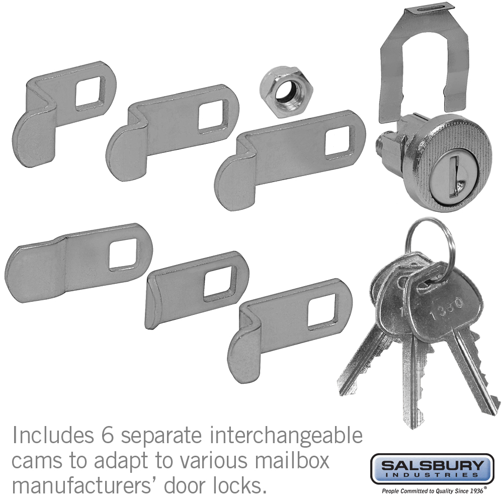 Universal Locks for CBU/NDCBU Pedestal Style Mailbox Door with 3 Keys