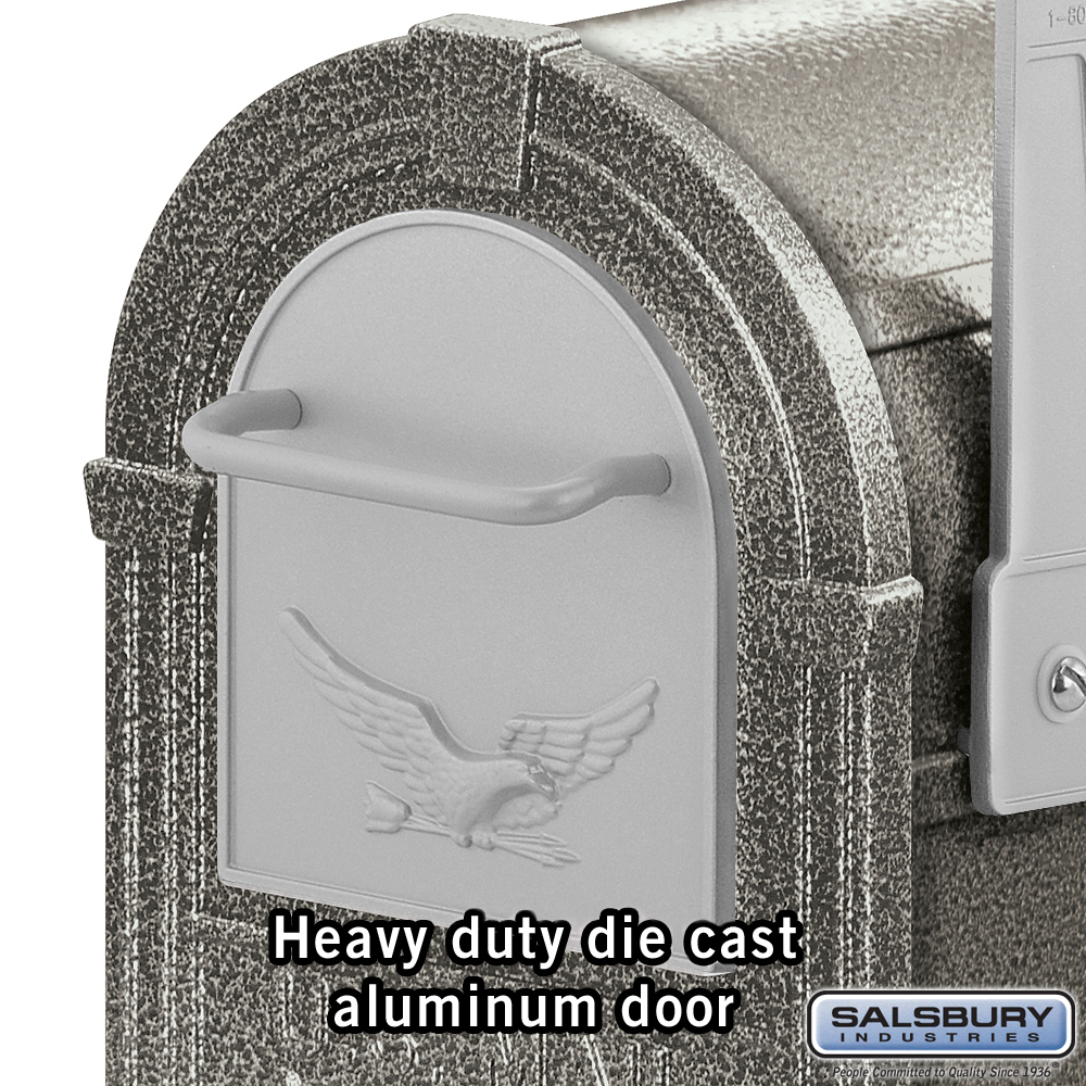 Eagle Rural Mailbox Pewter Silver Eagle