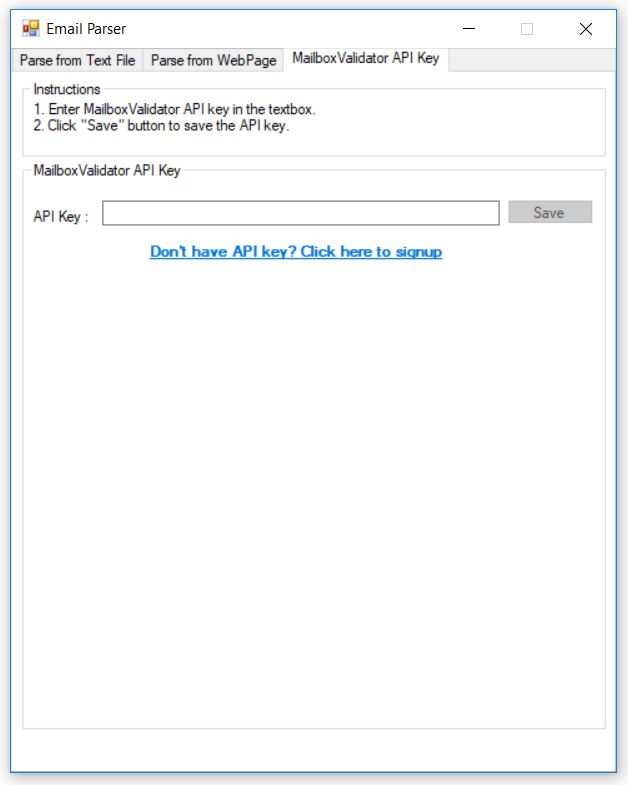 Free tool to extract email addresses from a text file or a webpage
