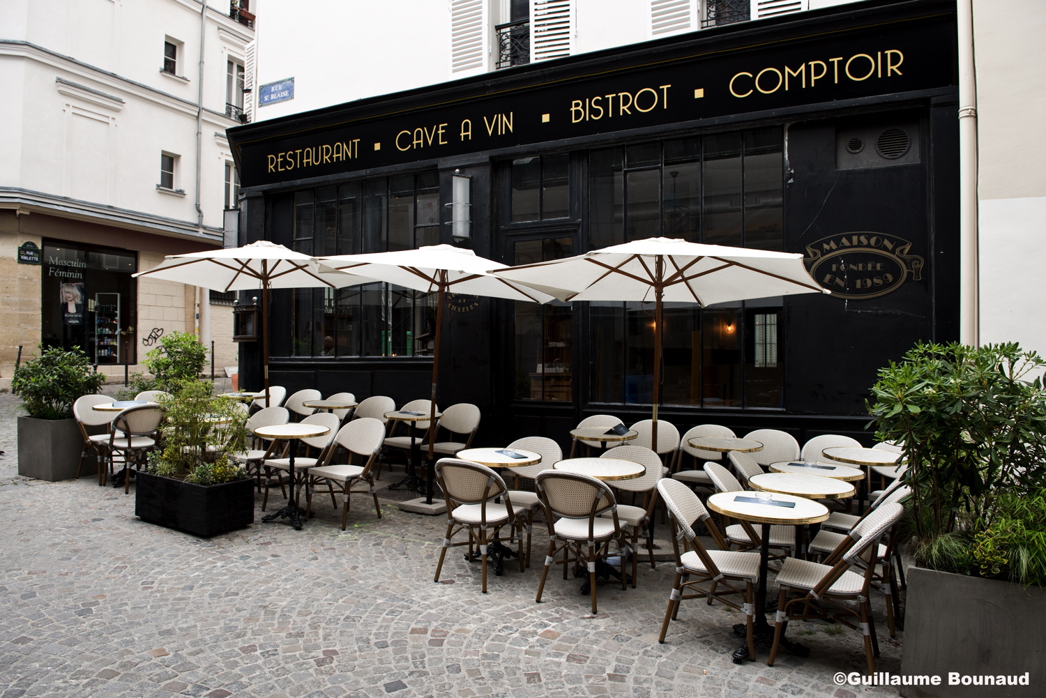Café terrasse paris 20ème Mailleraye.fr jardin