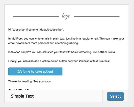 Back to the Basics How and Why to Send Simple Text Emails MailPoet