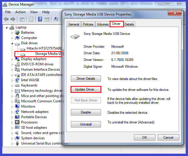 External hard drive not detected windows 10