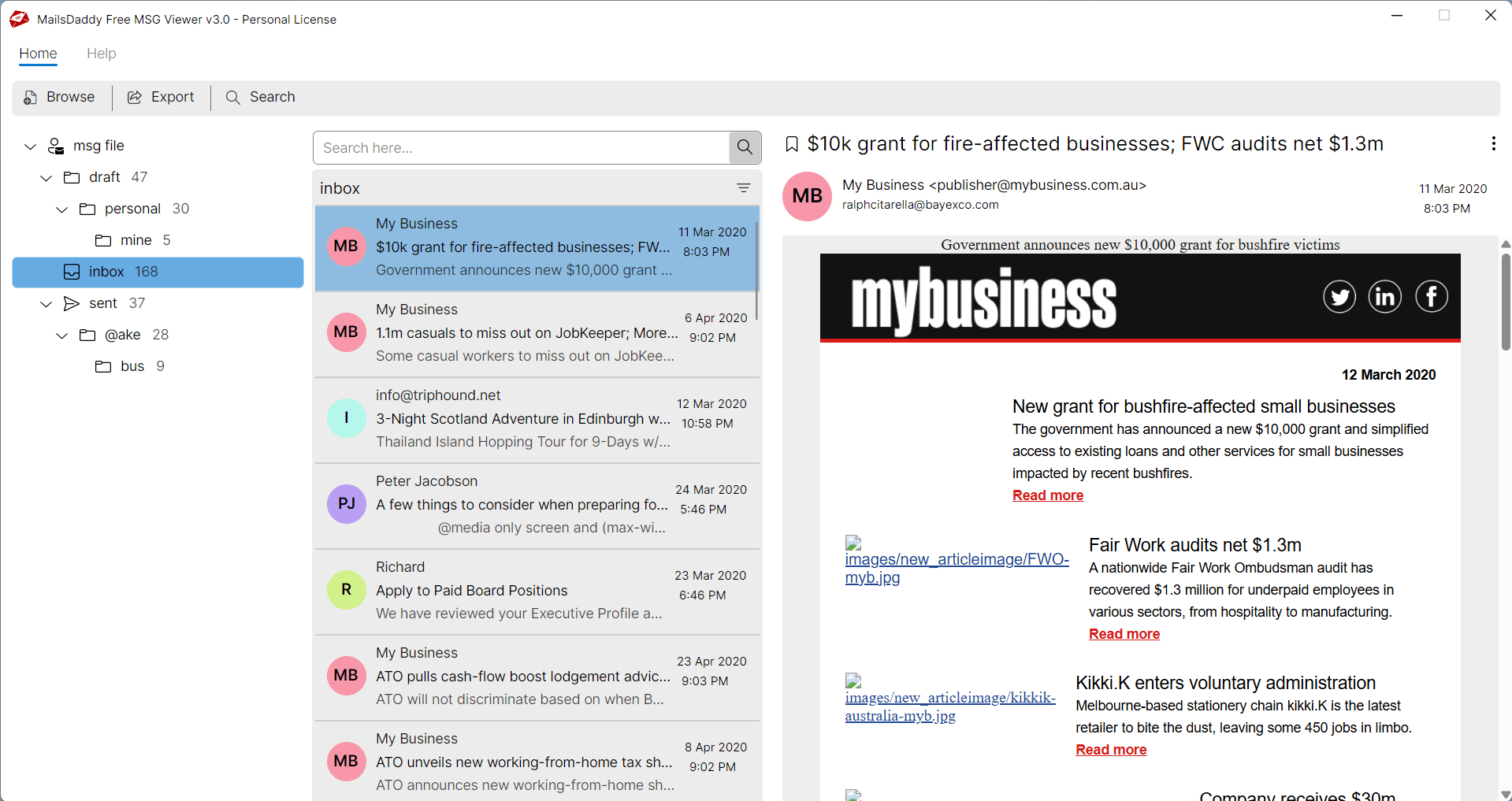 Free MSG Viewer — Open and Read MSG Files without Outlook