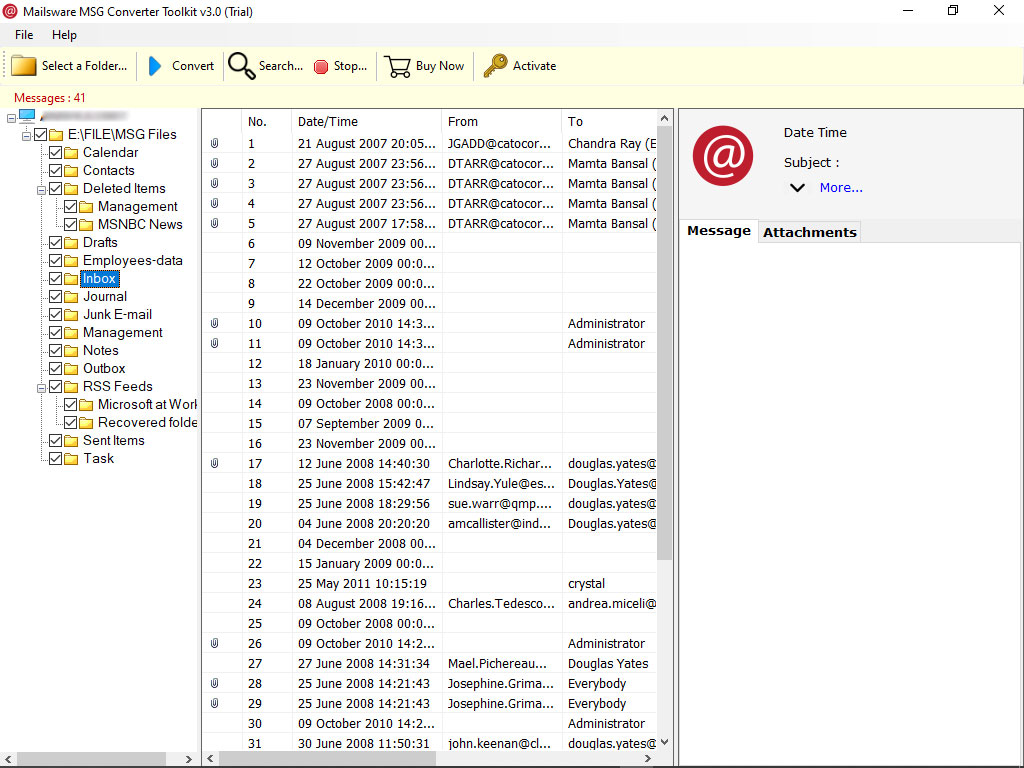 Export Outlook Message to Excel How to Convert Outlook Message Files
