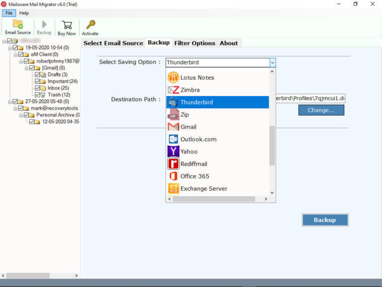 Add AOL to Thunderbird Tool to Migrate AOL Mail to Thunderbird Account