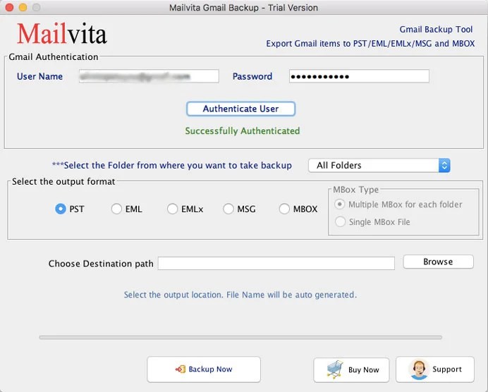 Gmail Backup Tool for Mac to Export Gmail Emails into Hard Drive