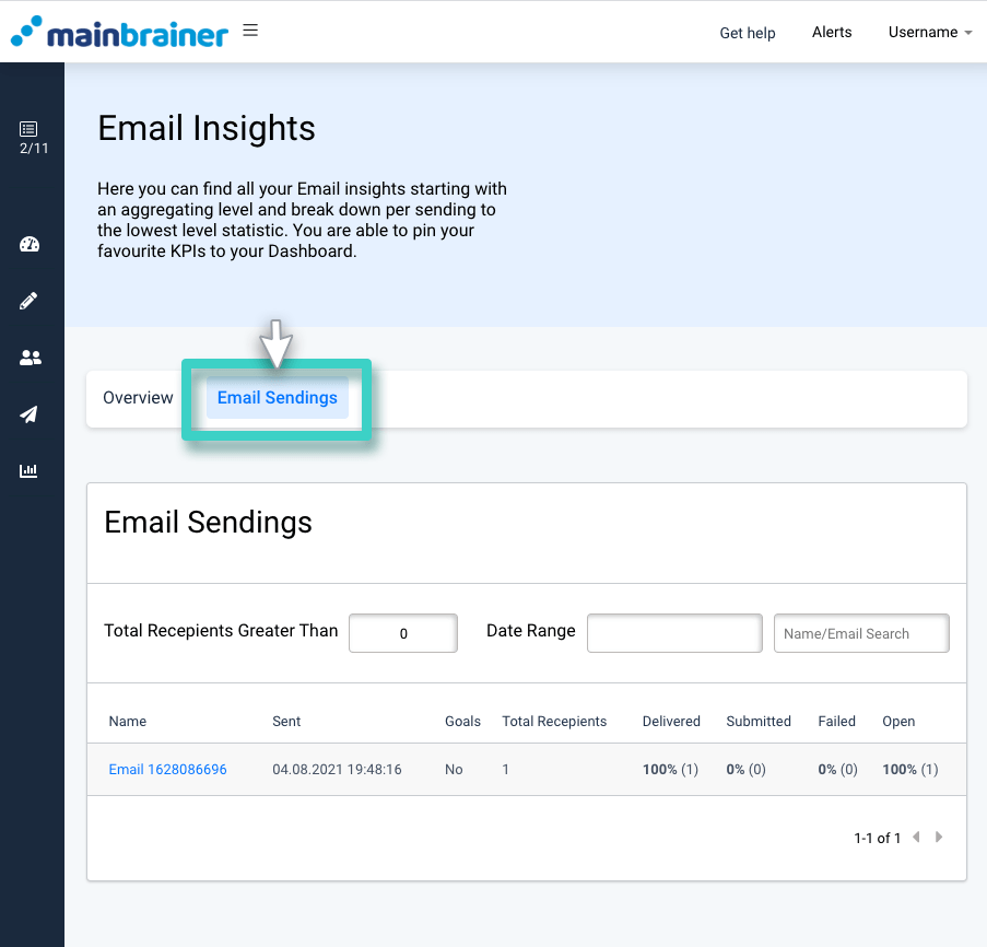 How to Monitor Email Conversion Goal Performance MainBrainer