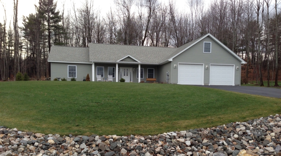 Exterior Bouffard & McFarland Builders Garages Siding