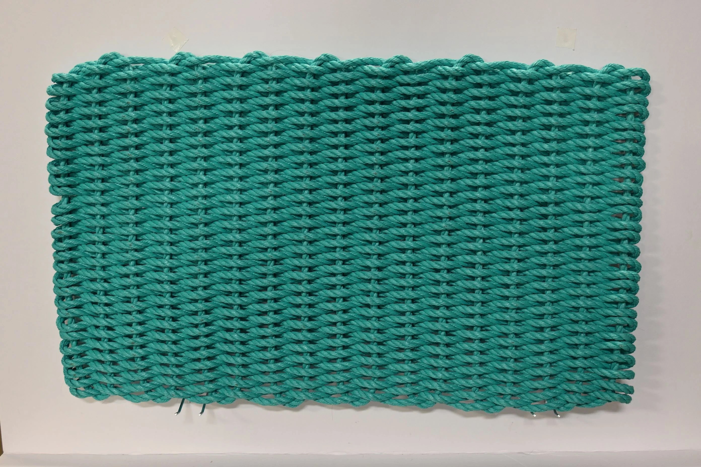Solid Rope Mat Teal Maine Rope Mats