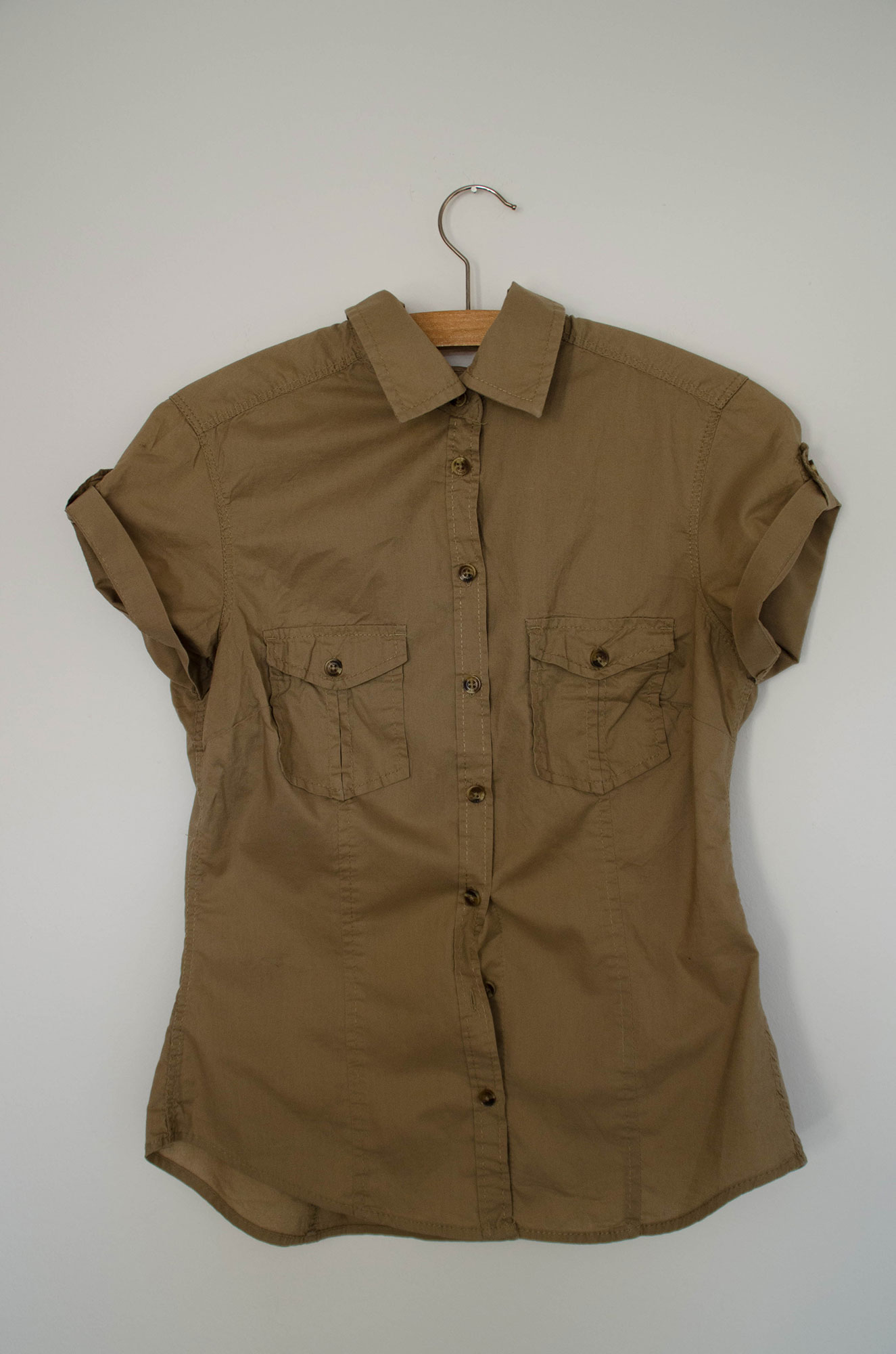 H&M Damen Hemd Bluse Gr. S khaki eBay